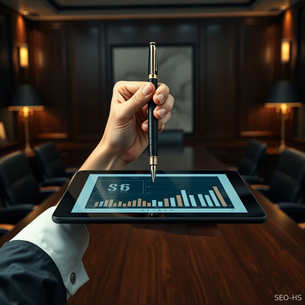 An executive balancing traditional editorial integrity with advanced AI publishing platforms in a professional setting.