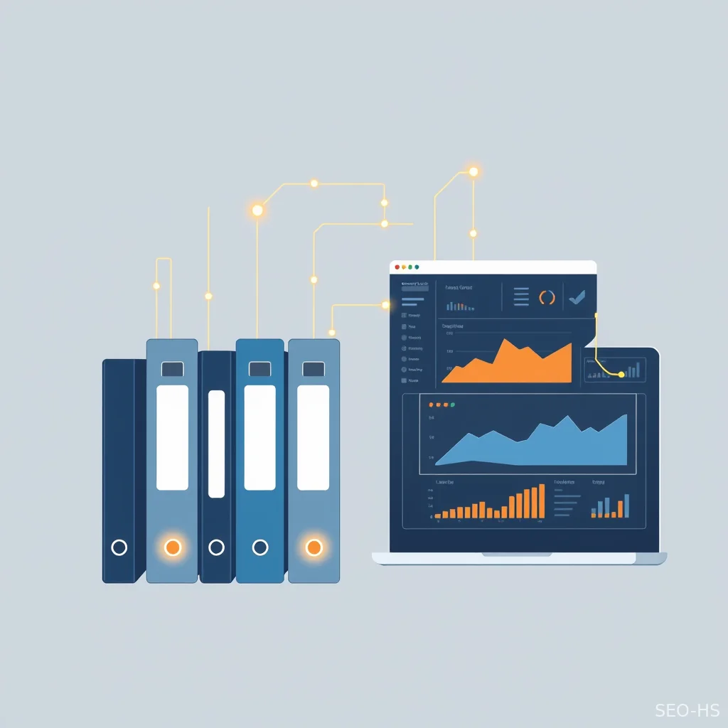 Conceptual illustration representing retrieval-augmented generation connecting enterprise case files to AI publishing models.
