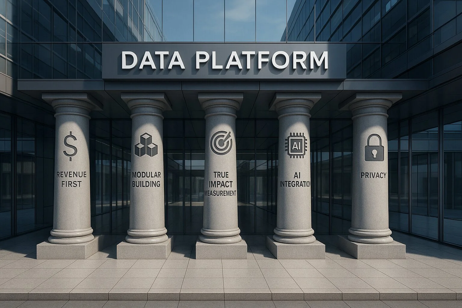 Five pillars supporting a modern data platform architecture