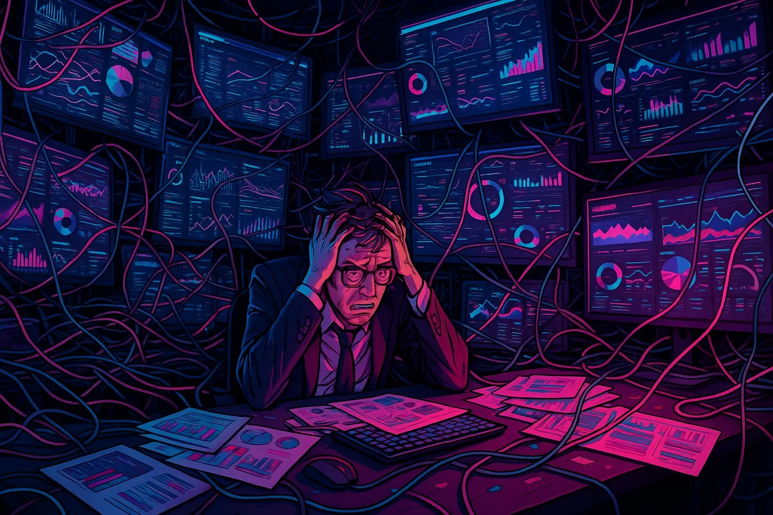 Marketing manager overwhelmed by chaotic dashboards and conflicting data sources